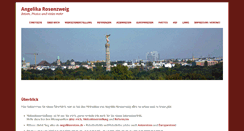 Desktop Screenshot of angelika-rosenzweig.de