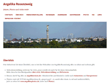 Tablet Screenshot of angelika-rosenzweig.de
